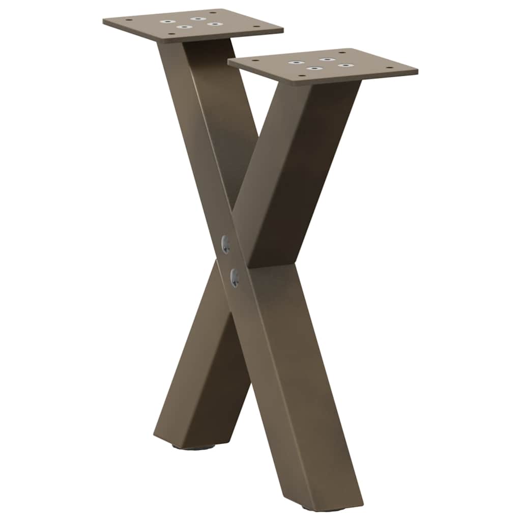 Coffee Table Legs X-Shaped 2 Pcs Steel 37X(30-31) Cm Steel