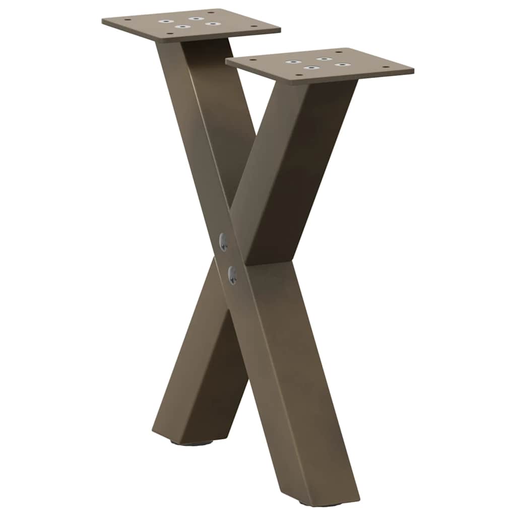 Coffee Table Legs X-Shaped 2 Pcs Steel 37X(30-31) Cm Steel