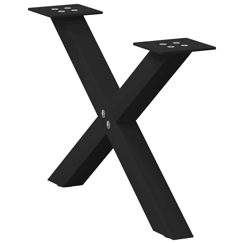 Coffee Table Legs X-Shaped 2 Pcs Steel 37X(30-31) Cm Steel