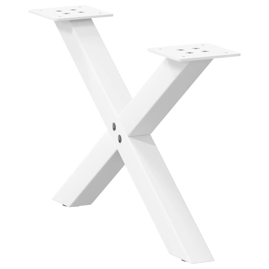 Coffee Table Legs X-Shaped 2 Pcs Steel 37X(30-31) Cm Steel