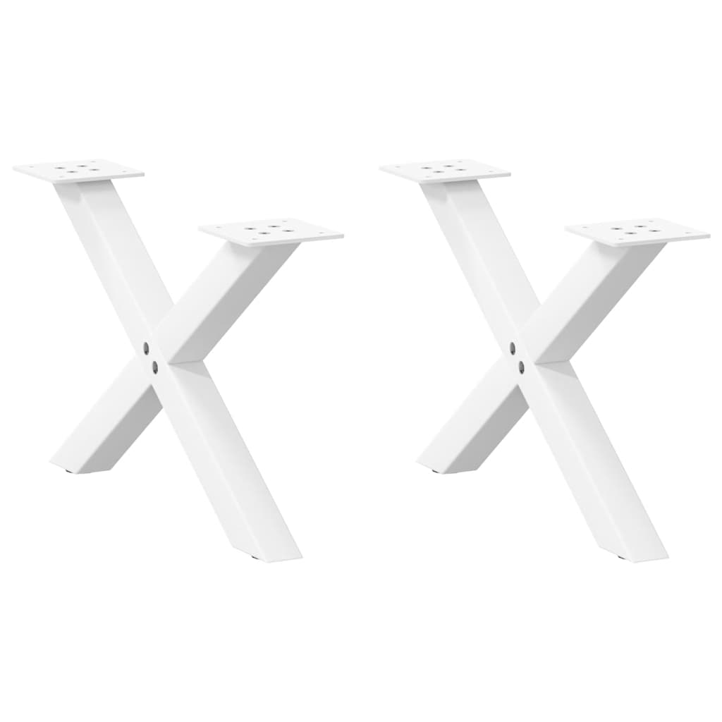 Coffee Table Legs X-Shaped 2 Pcs Steel 37X(30-31) Cm Steel