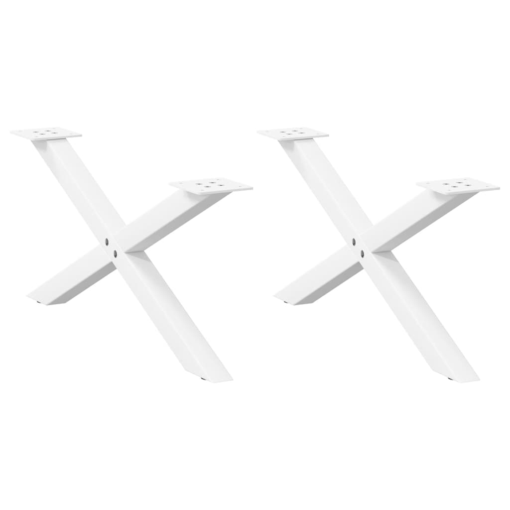 Coffee Table Legs X-Shaped 2 Pcs Steel 37X(30-31) Cm Steel