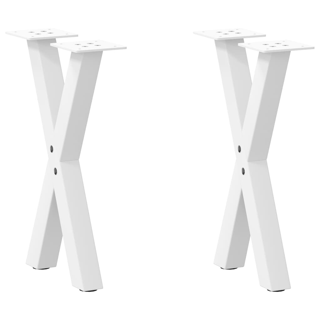 Coffee Table Legs X-Shaped 2 Pcs Steel 37X(30-31) Cm Steel