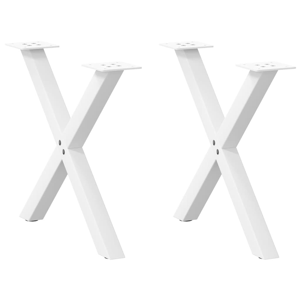 Coffee Table Legs X-Shaped 2 Pcs Steel 37X(30-31) Cm Steel