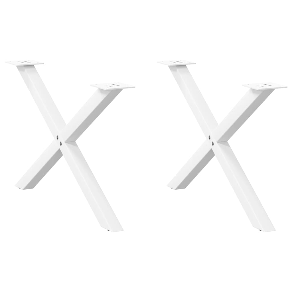 Coffee Table Legs X-Shaped 2 Pcs Steel 37X(30-31) Cm Steel