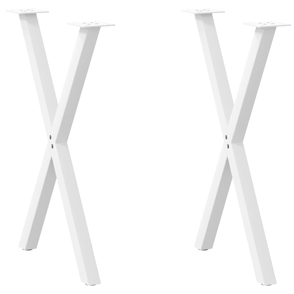 Coffee Table Legs X-Shaped 2 Pcs Steel 37X(30-31) Cm Steel