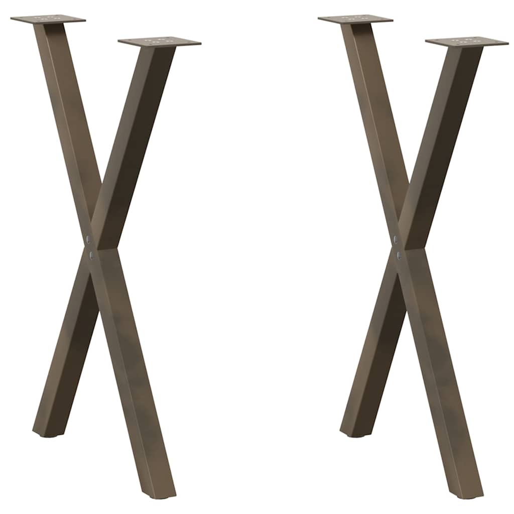 Coffee Table Legs X-Shaped 2 Pcs Steel 37X(30-31) Cm Steel