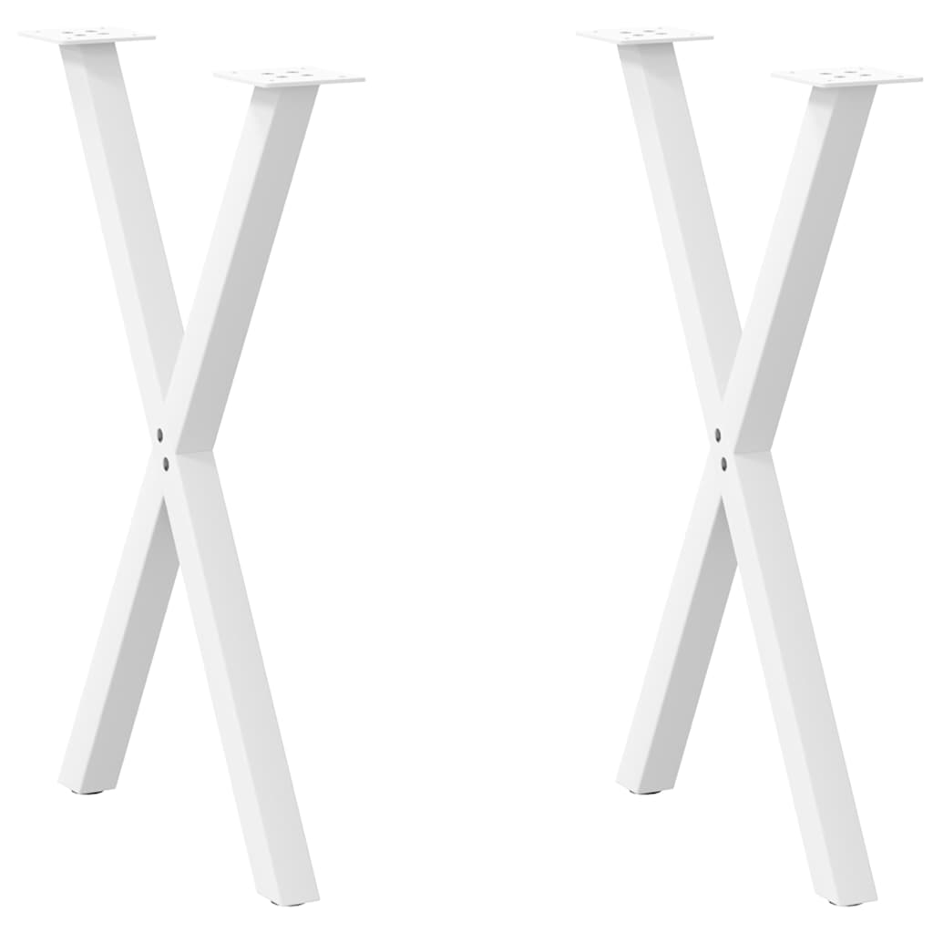 Coffee Table Legs X-Shaped 2 Pcs Steel 37X(30-31) Cm Steel