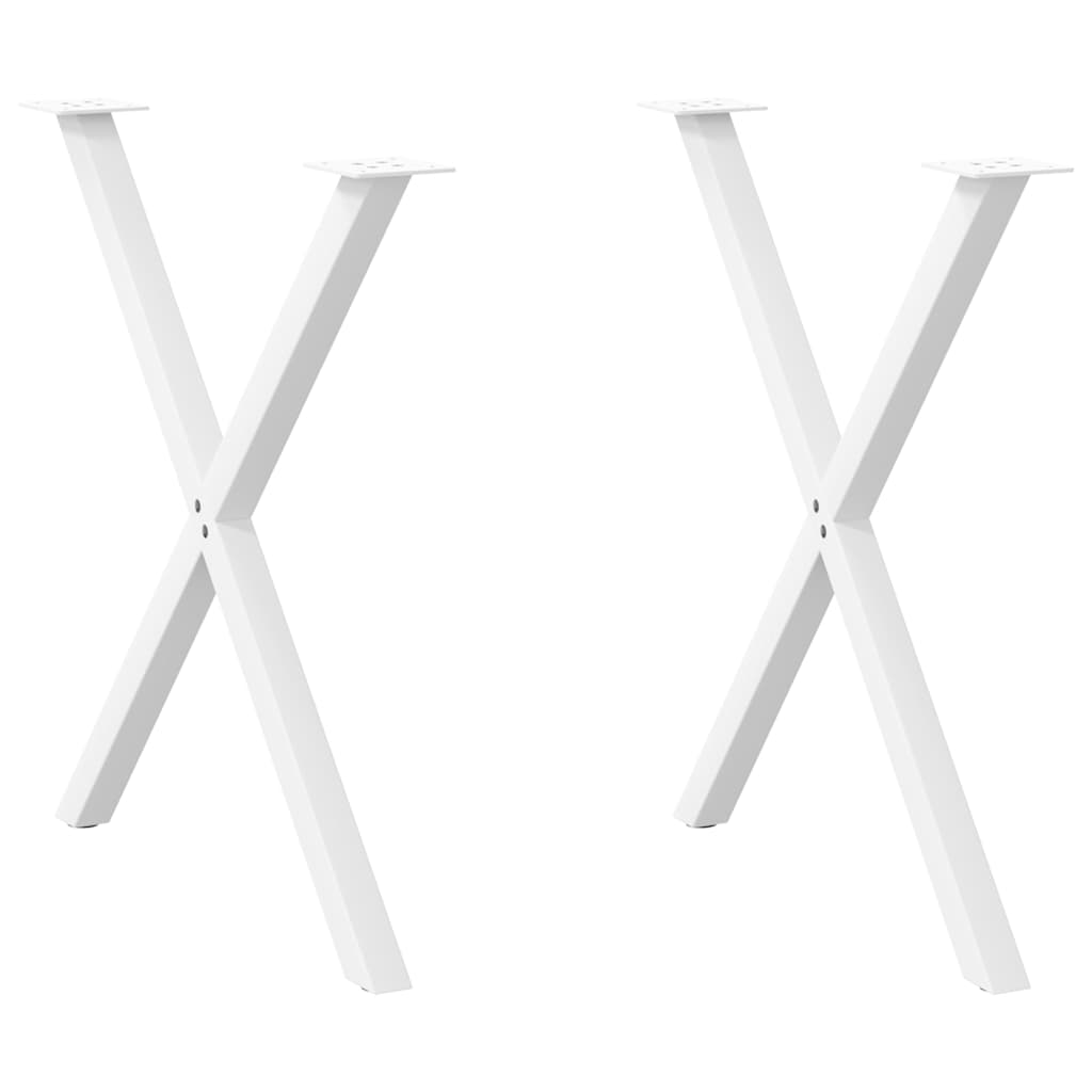 Coffee Table Legs X-Shaped 2 Pcs Steel 37X(30-31) Cm Steel