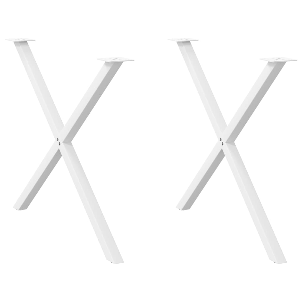 Coffee Table Legs X-Shaped 2 Pcs Steel 37X(30-31) Cm Steel