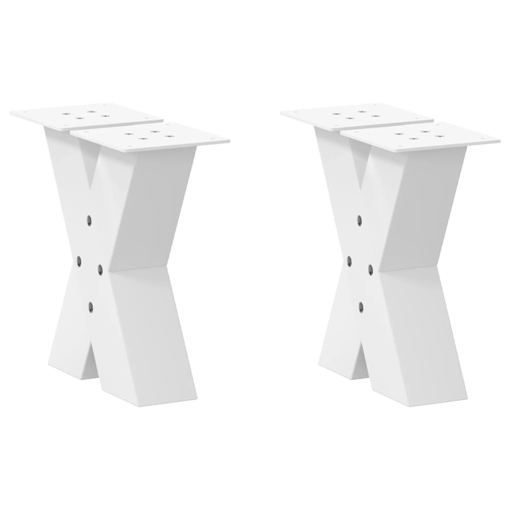 Coffee Table Legs X-Shaped 2 Pcs Steel 37X(30-31) Cm Steel
