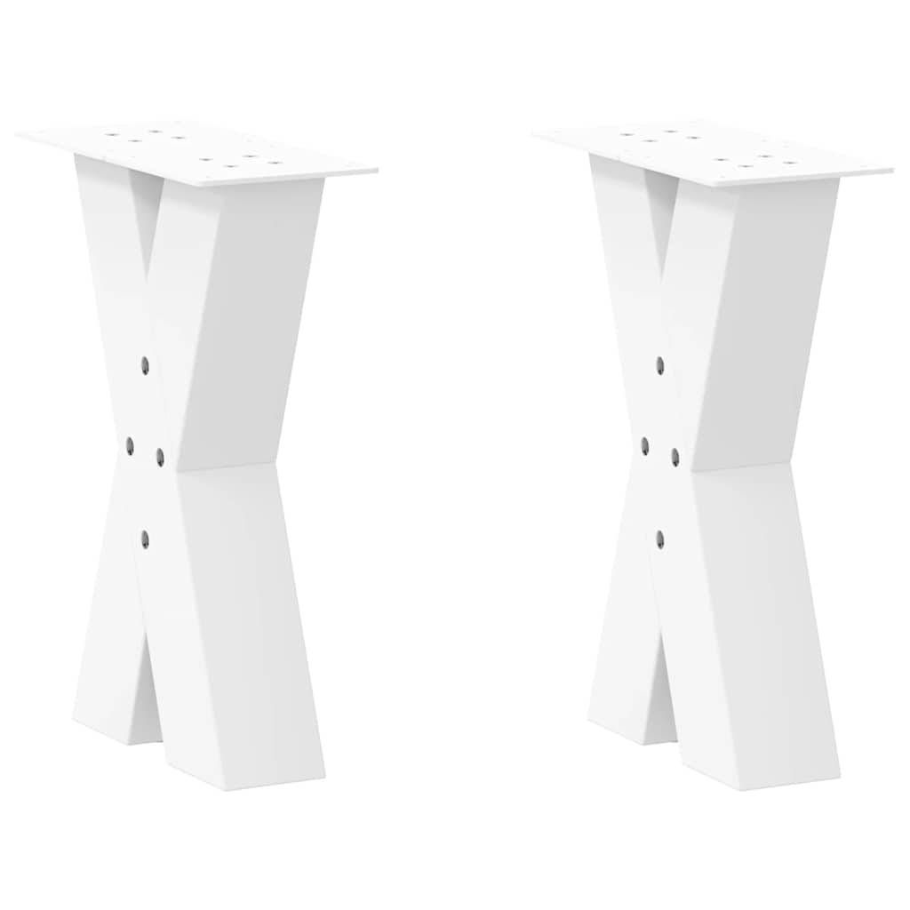 Coffee Table Legs X-Shaped 2 Pcs Steel 37X(30-31) Cm Steel