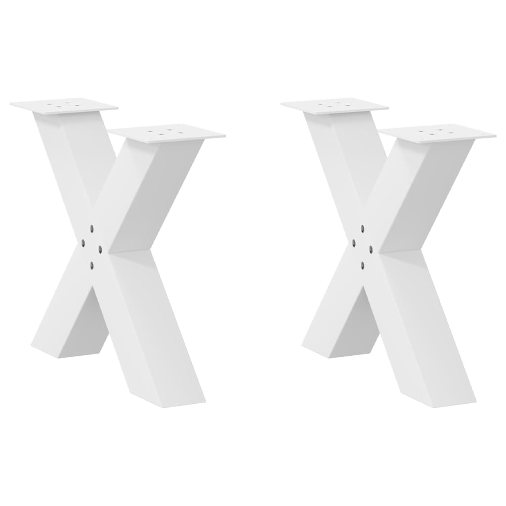 Coffee Table Legs X-Shaped 2 Pcs Steel 37X(30-31) Cm Steel