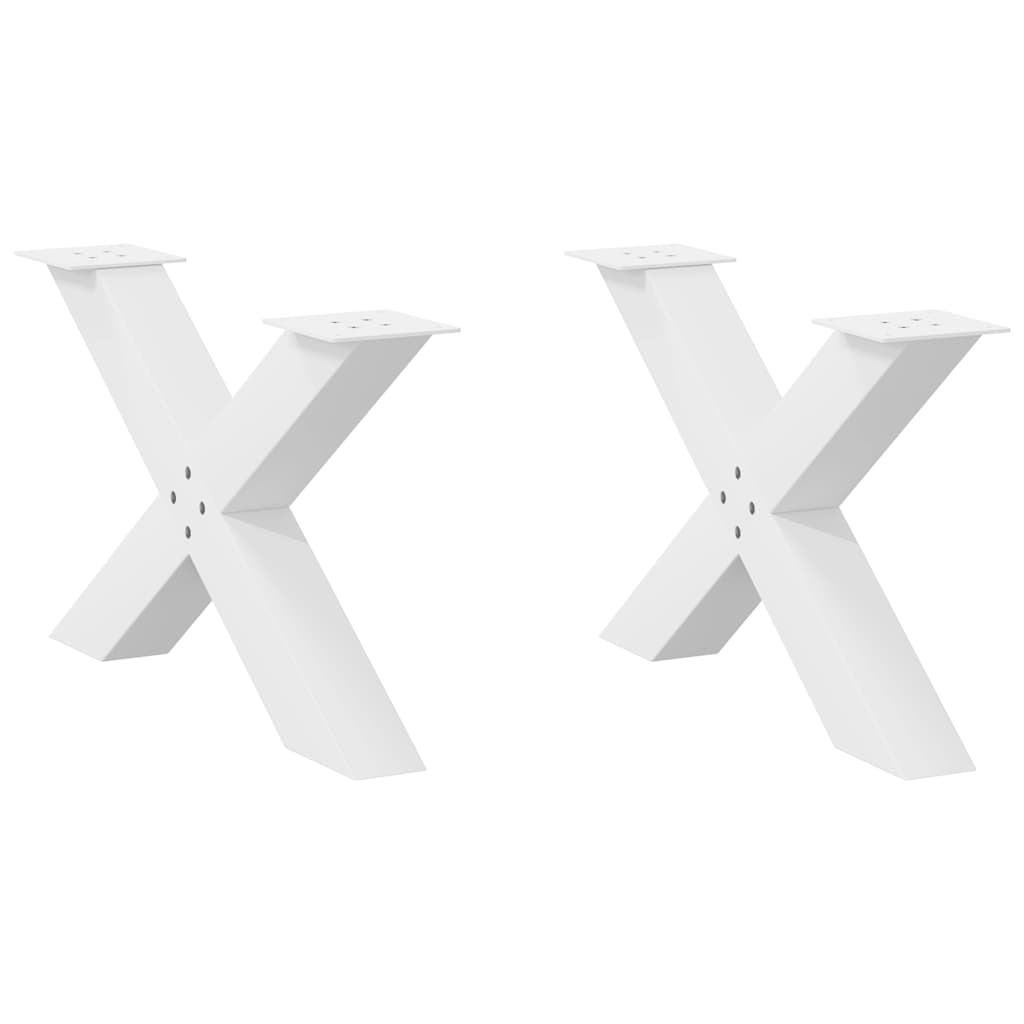 Coffee Table Legs X-Shaped 2 Pcs Steel 37X(30-31) Cm Steel