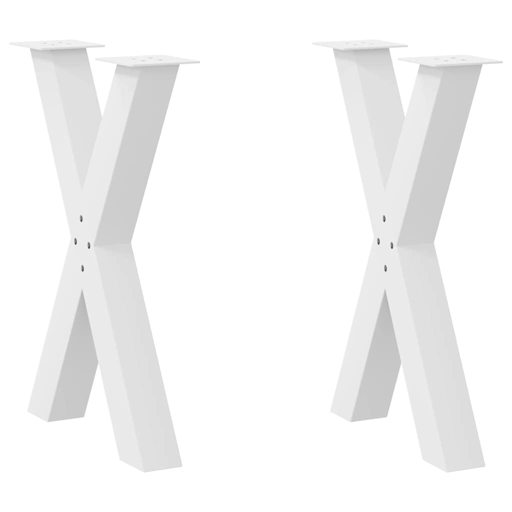 Coffee Table Legs X-Shaped 2 Pcs Steel 37X(30-31) Cm Steel
