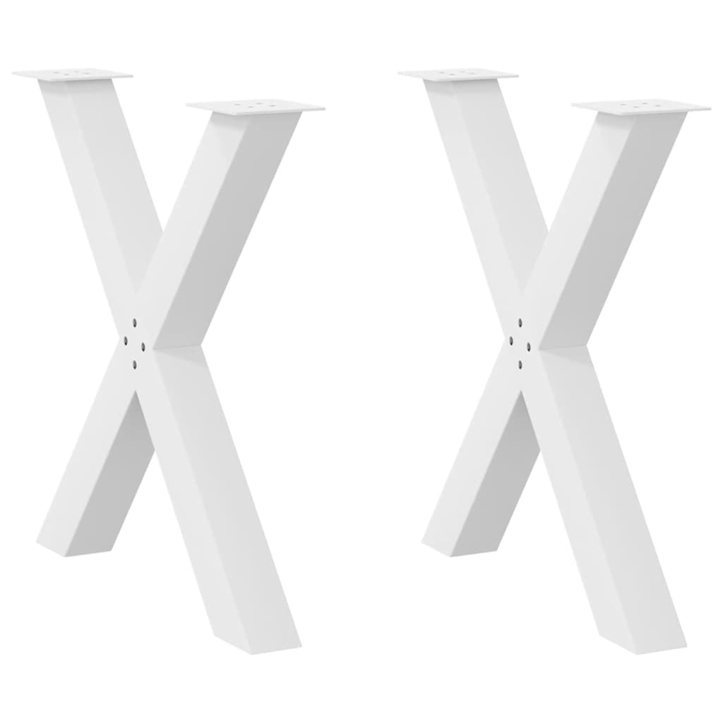 Coffee Table Legs X-Shaped 2 Pcs Steel 37X(30-31) Cm Steel