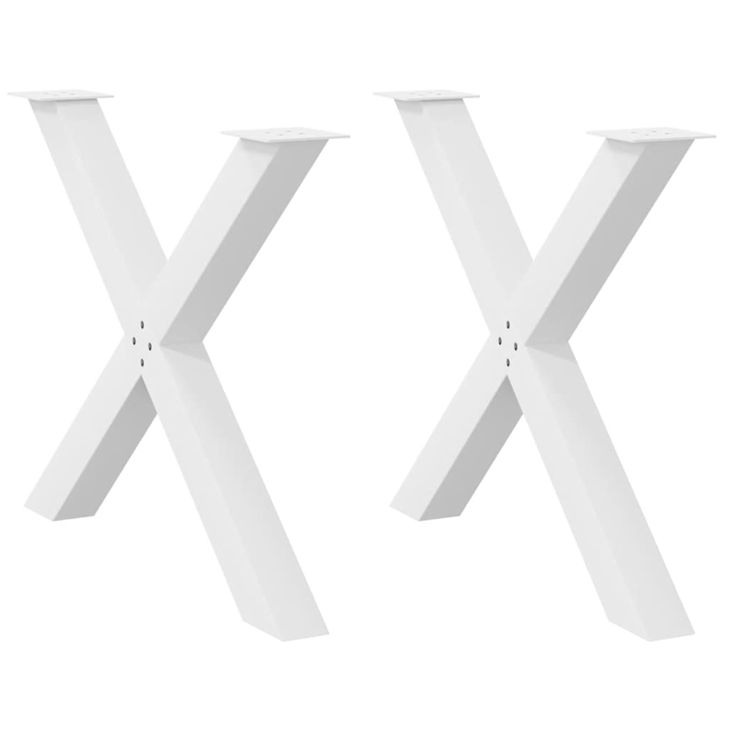 Coffee Table Legs X-Shaped 2 Pcs Steel 37X(30-31) Cm Steel