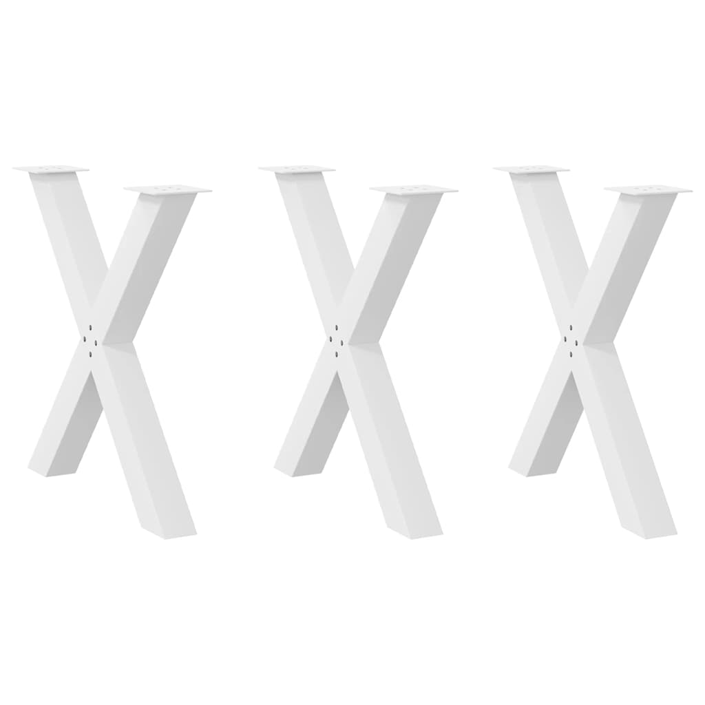 Coffee Table Legs X-Shaped 2 Pcs Steel 37X(30-31) Cm Steel