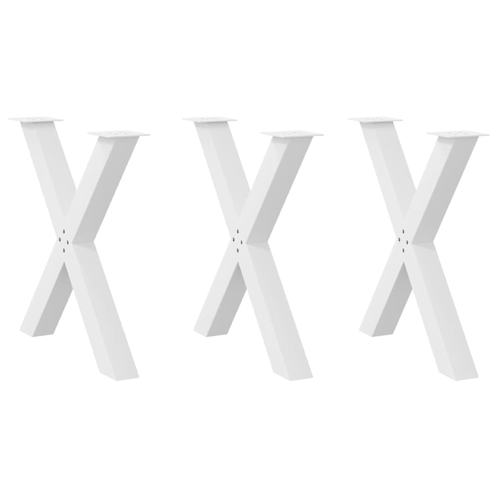 Coffee Table Legs X-Shaped 2 Pcs Steel 37X(30-31) Cm Steel