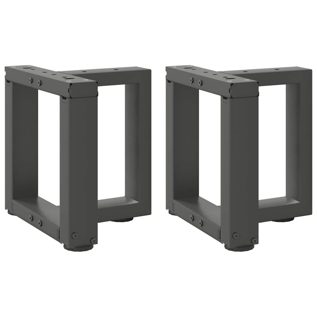 Coffee Table Legs T-Shaped 2 Pcs Steel