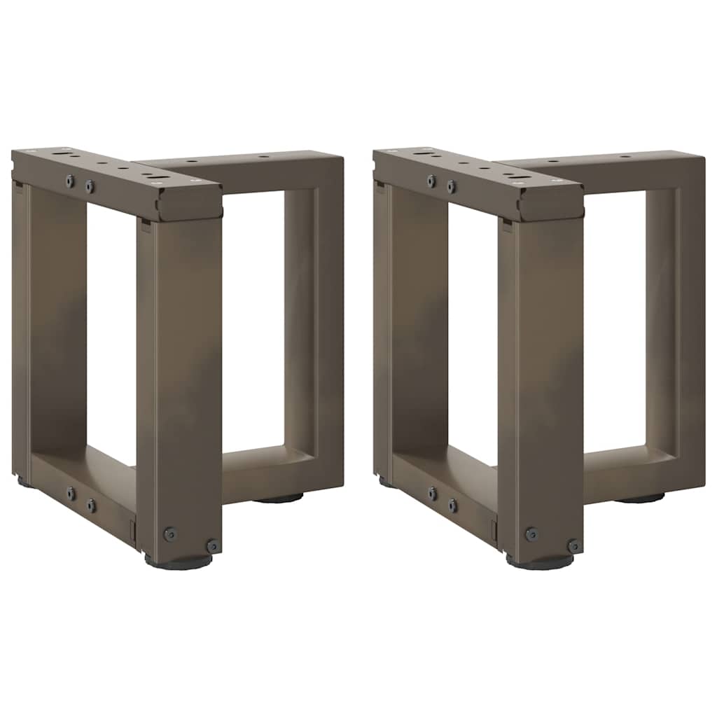 Coffee Table Legs T-Shaped 2 Pcs Steel