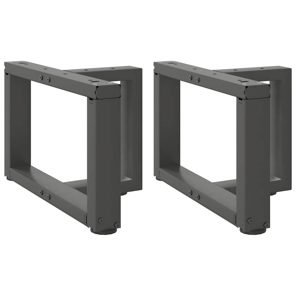 Coffee Table Legs T-Shaped 2 Pcs Steel