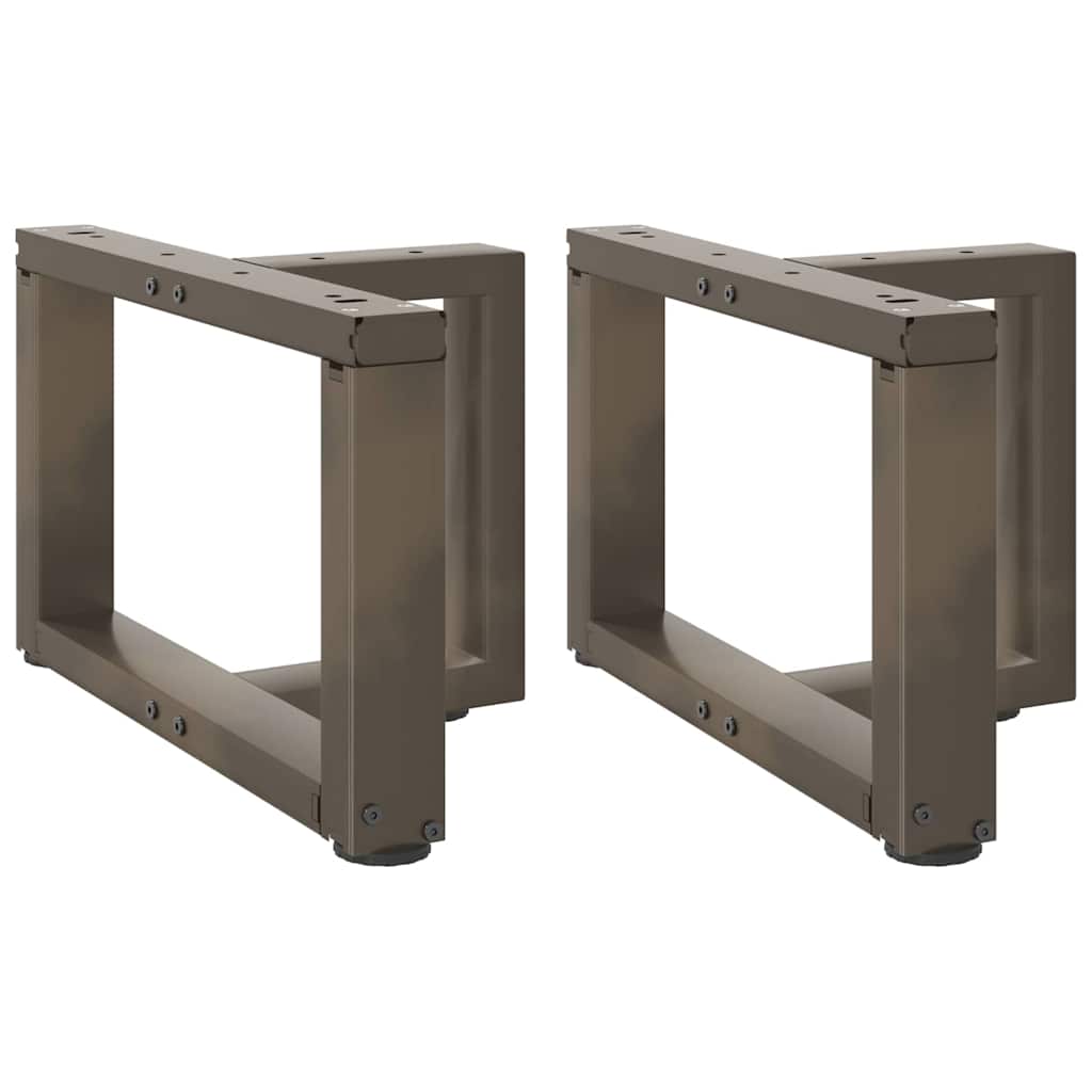 Coffee Table Legs T-Shaped 2 Pcs Steel