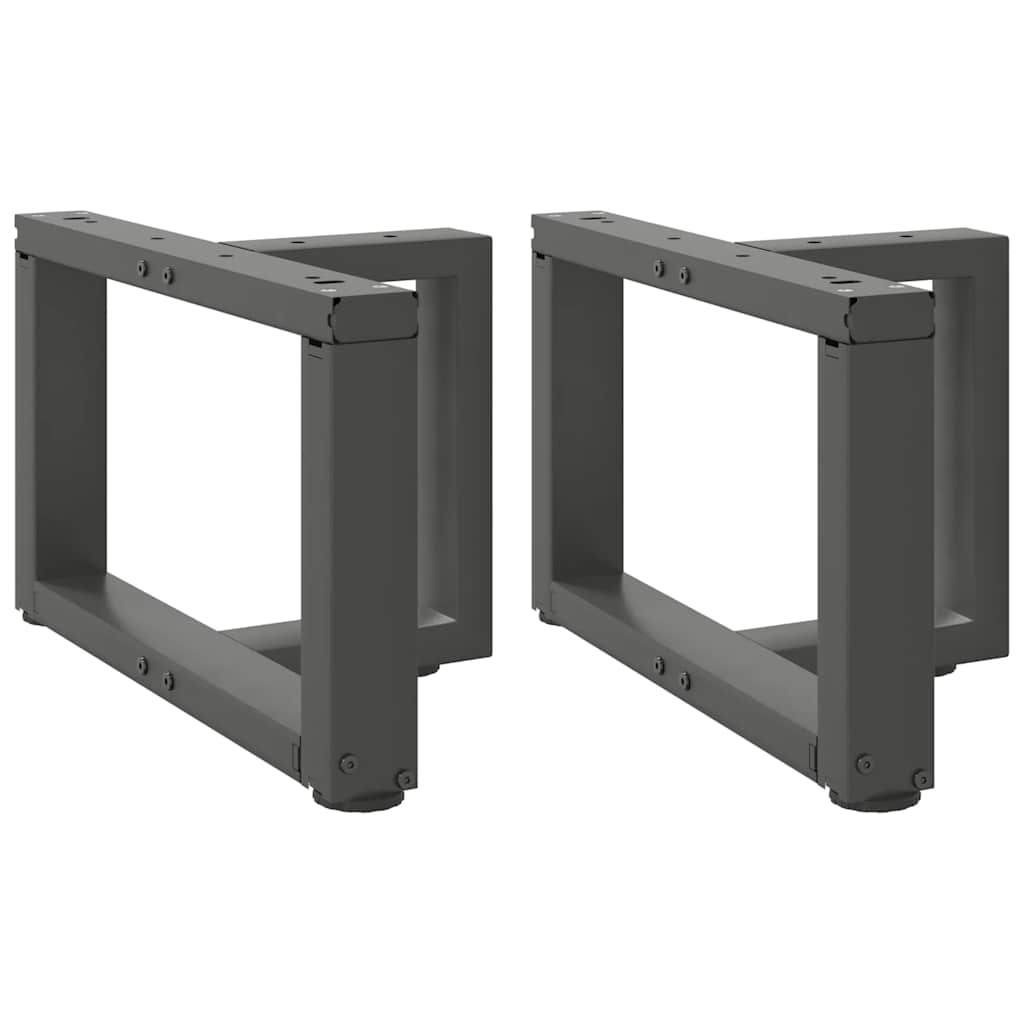 Coffee Table Legs T-Shaped 2 Pcs Steel