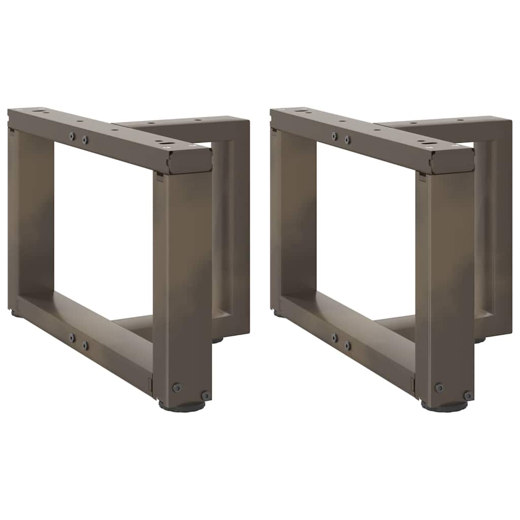 Coffee Table Legs T-Shaped 2 Pcs Steel