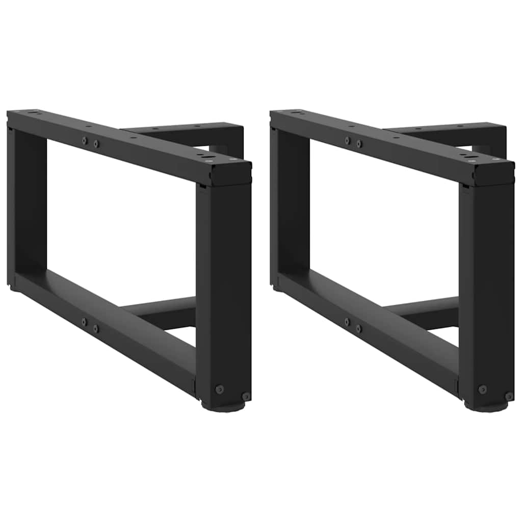 Coffee Table Legs T-Shaped 2 Pcs Steel