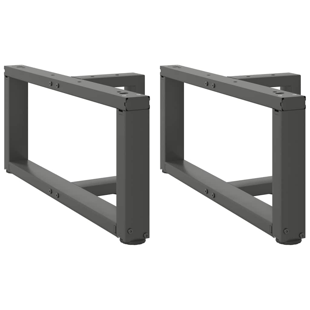 Coffee Table Legs T-Shaped 2 Pcs Steel