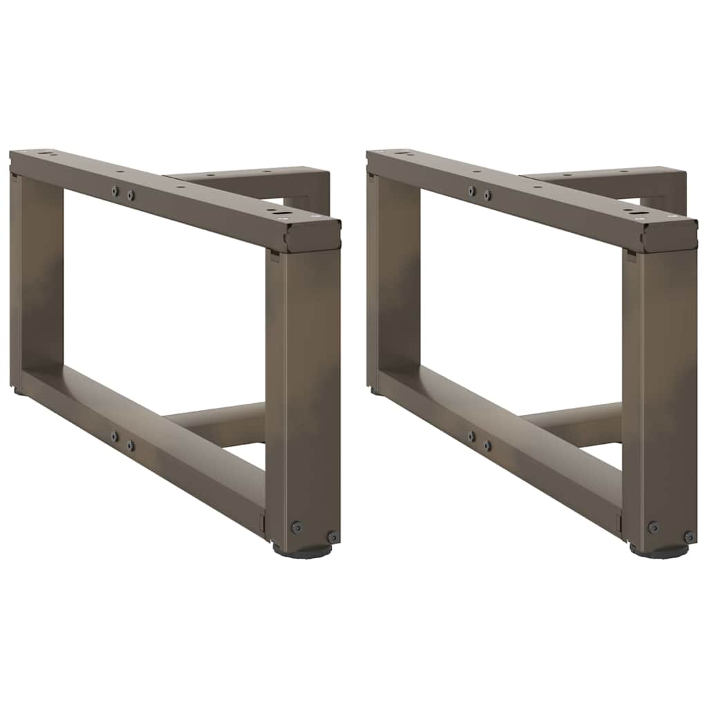 Coffee Table Legs T-Shaped 2 Pcs Steel