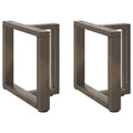 Coffee Table Legs T-Shaped 2 Pcs Steel