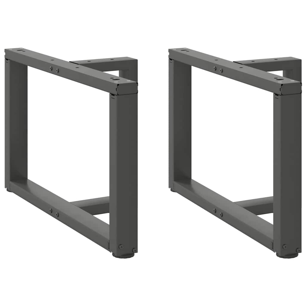 Coffee Table Legs T-Shaped 2 Pcs Steel