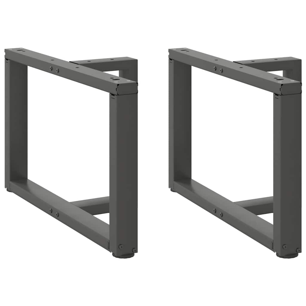 Coffee Table Legs T-Shaped 2 Pcs Steel