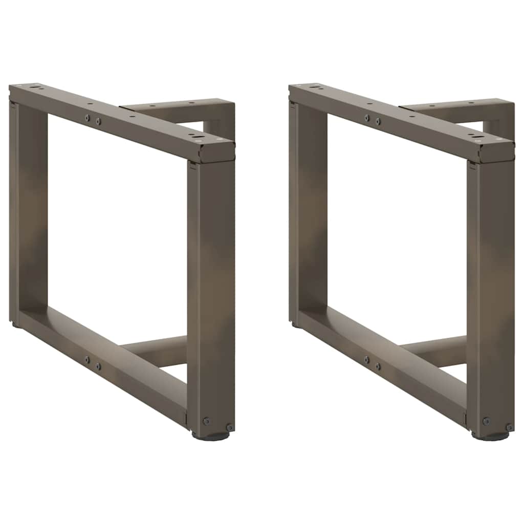 Coffee Table Legs T-Shaped 2 Pcs Steel