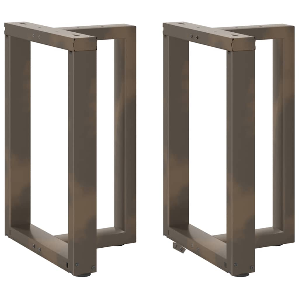 Coffee Table Legs T-Shaped 2 Pcs Steel