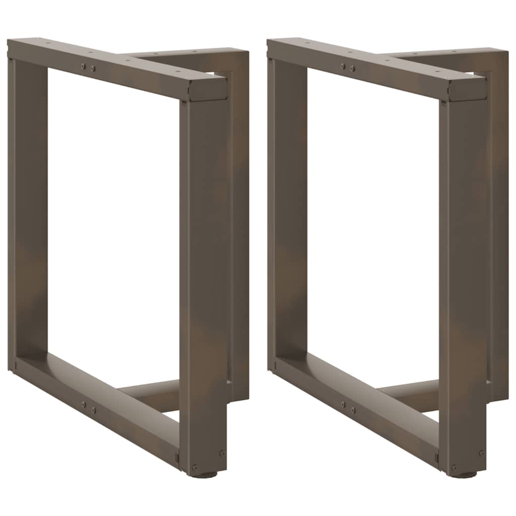 Coffee Table Legs T-Shaped 2 Pcs Steel
