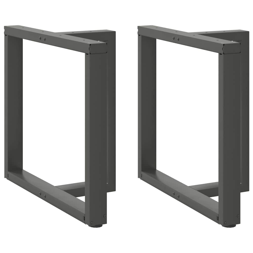 Coffee Table Legs T-Shaped 2 Pcs Steel