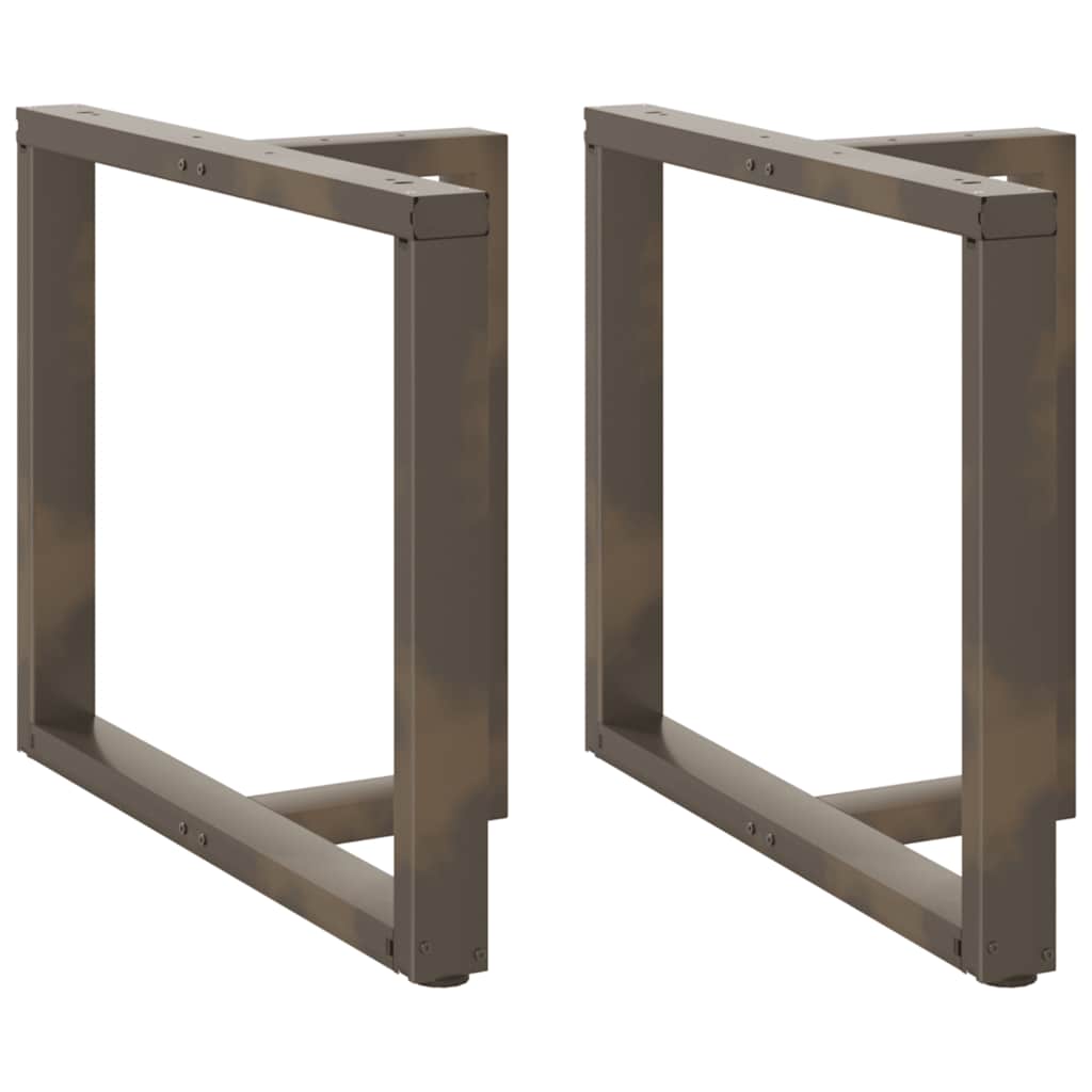 Coffee Table Legs T-Shaped 2 Pcs Steel