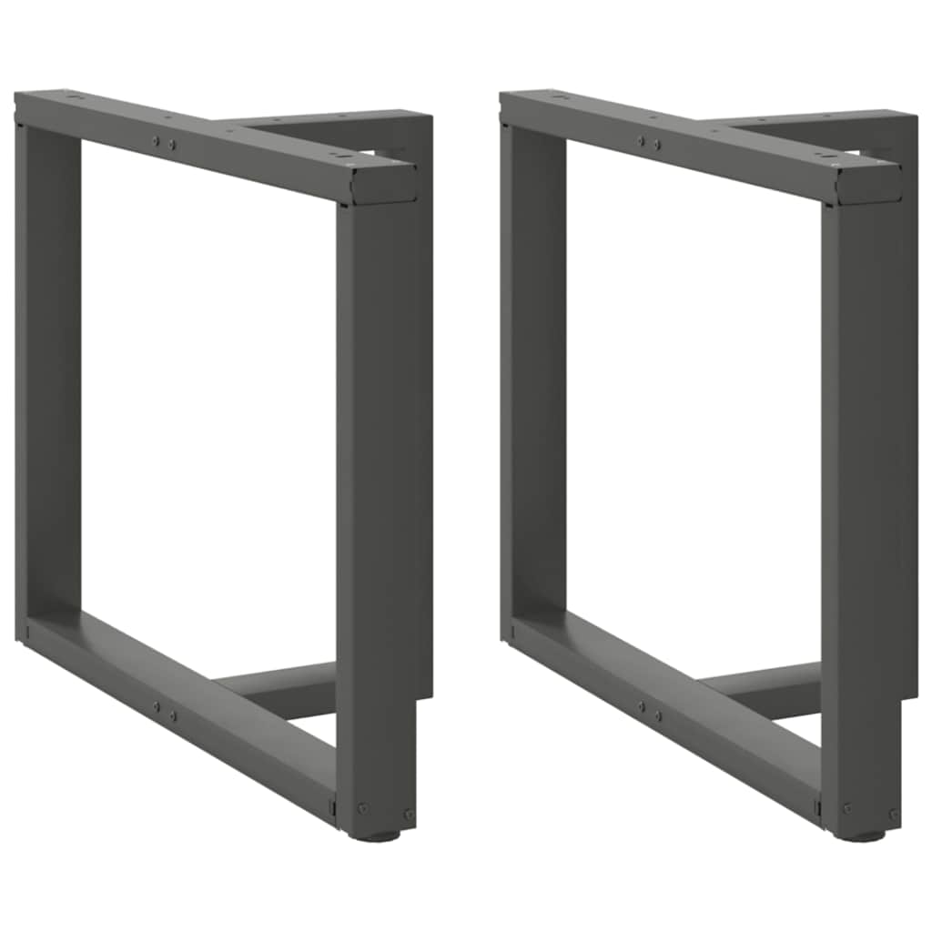 Coffee Table Legs T-Shaped 2 Pcs Steel