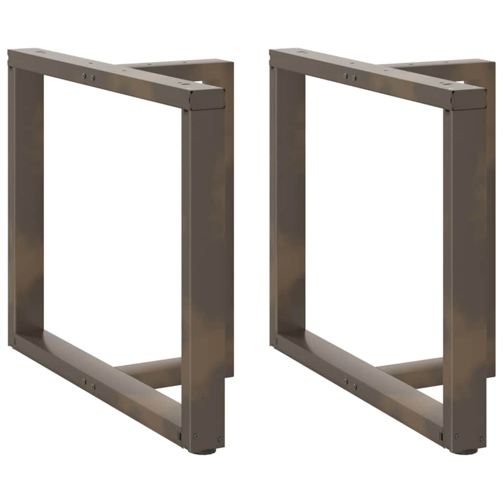 Coffee Table Legs T-Shaped 2 Pcs Steel