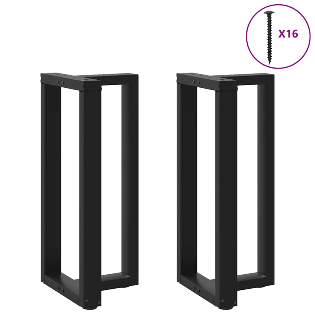 Coffee Table Legs T-Shaped 2 Pcs Steel