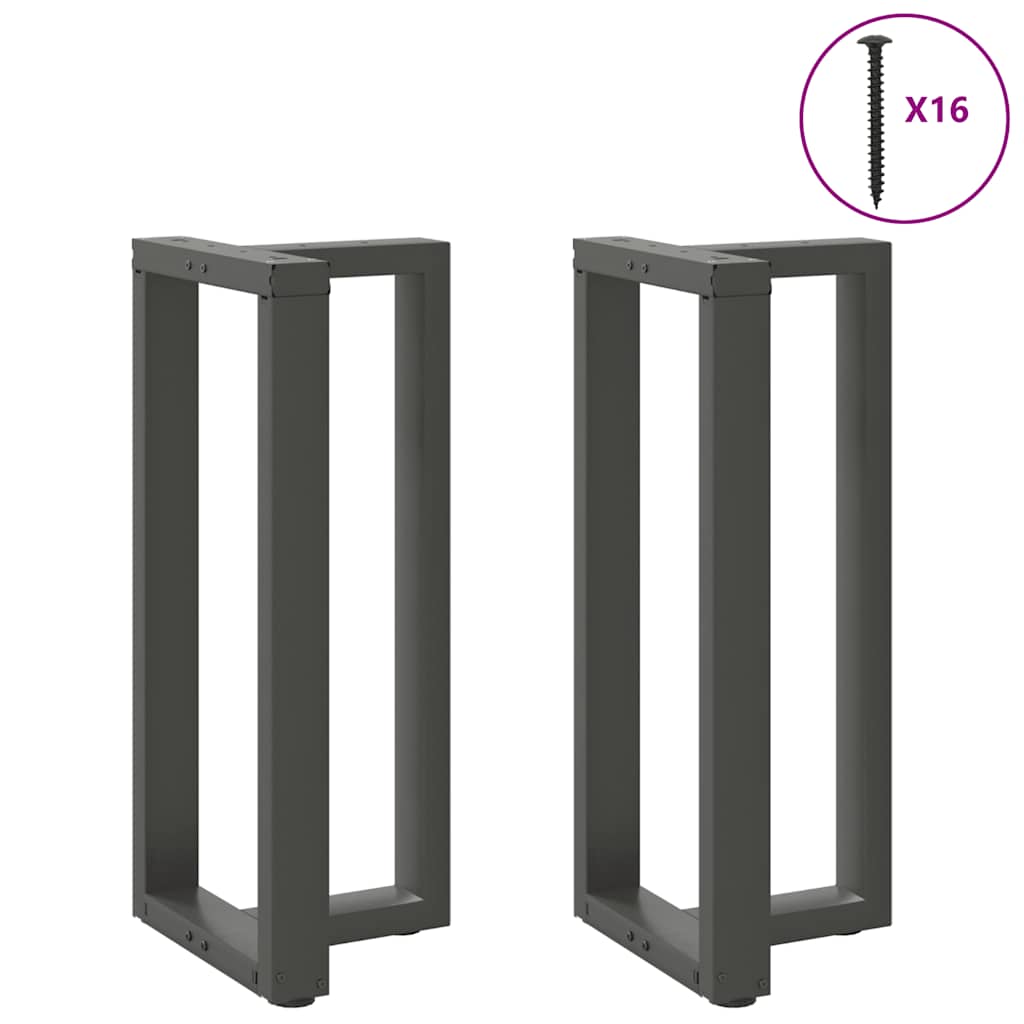 Coffee Table Legs T-Shaped 2 Pcs Steel