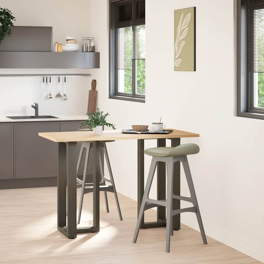 Coffee Table Legs T-Shaped 2 Pcs Steel