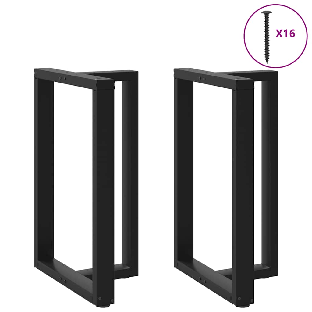 Coffee Table Legs T-Shaped 2 Pcs Steel