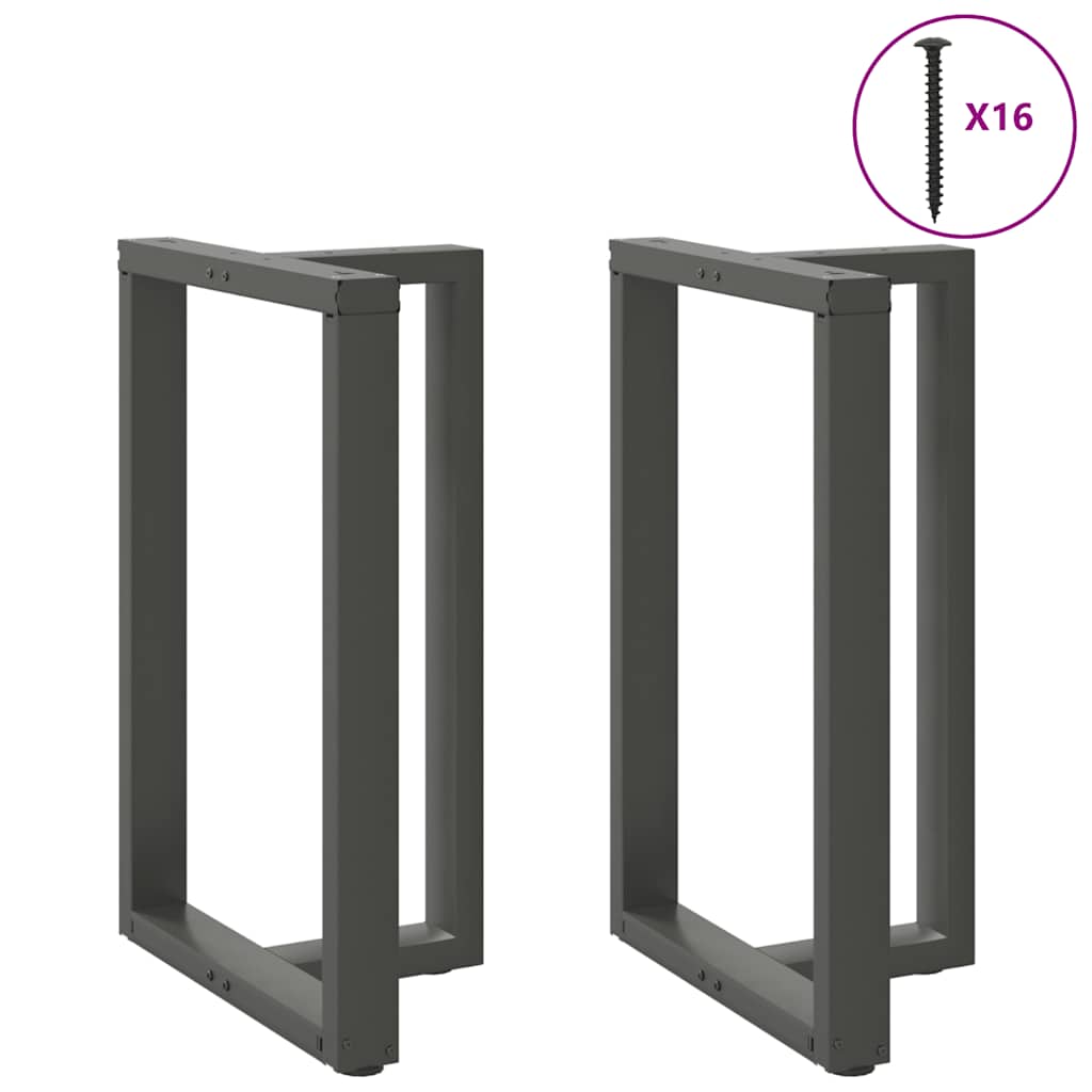 Coffee Table Legs T-Shaped 2 Pcs Steel