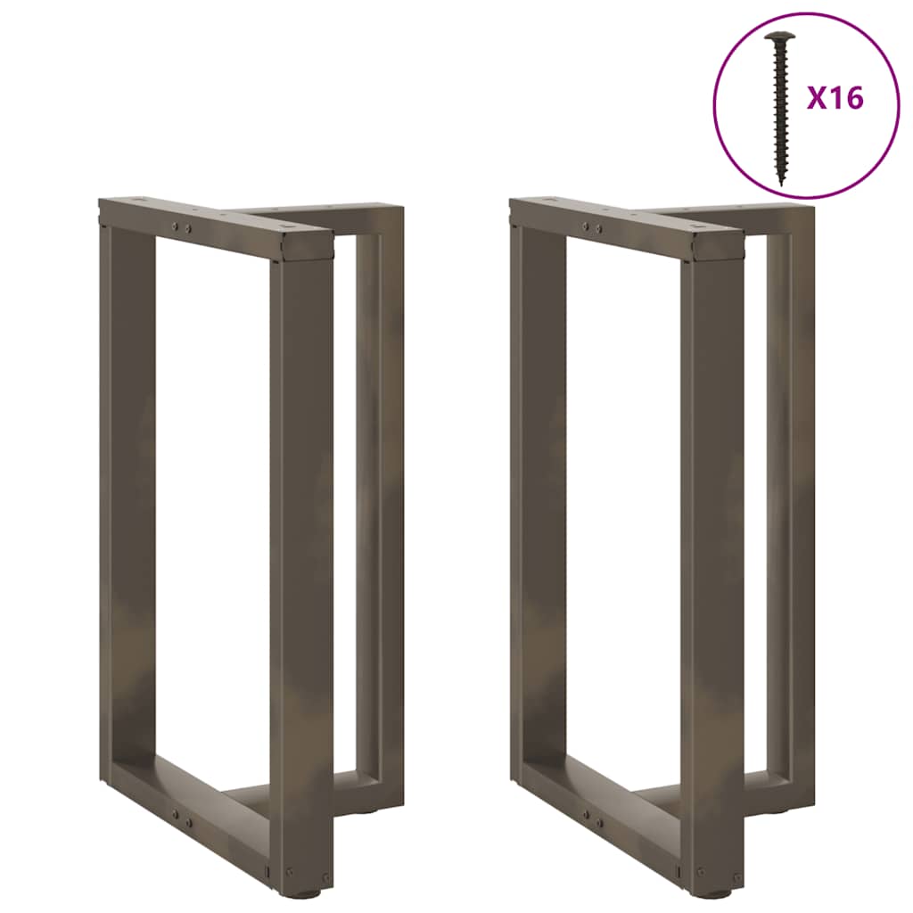 Coffee Table Legs T-Shaped 2 Pcs Steel