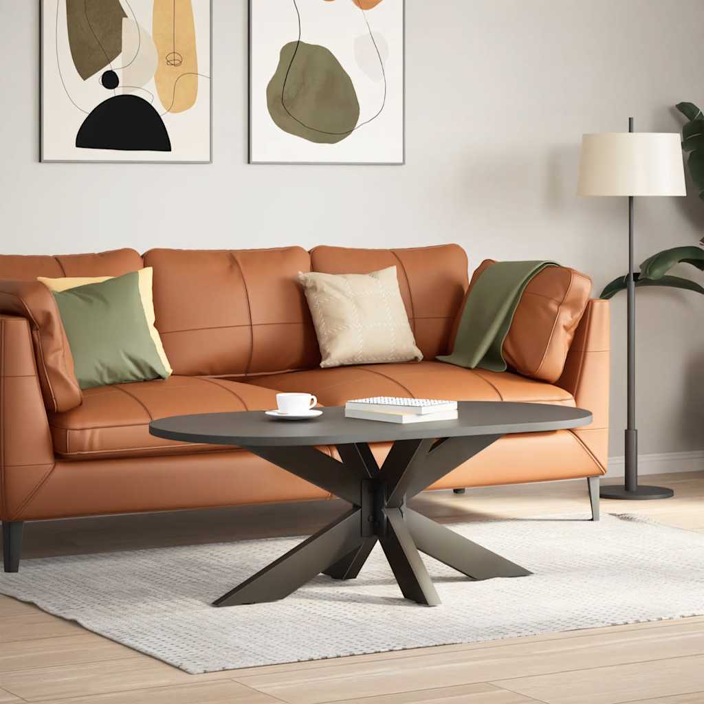 Coffee Table Leg Spider Shape Black Steel