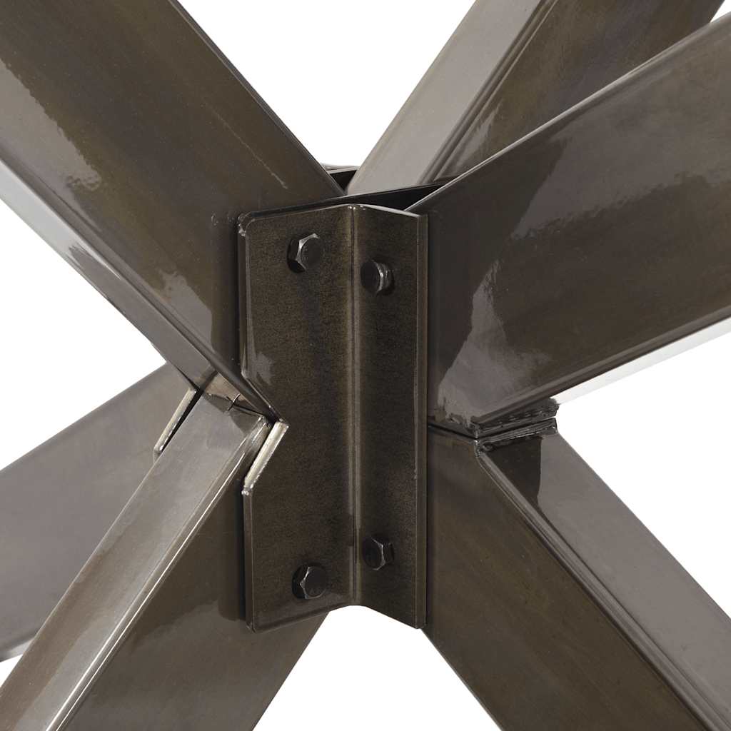 Coffee Table Leg Spider Shape Black Steel
